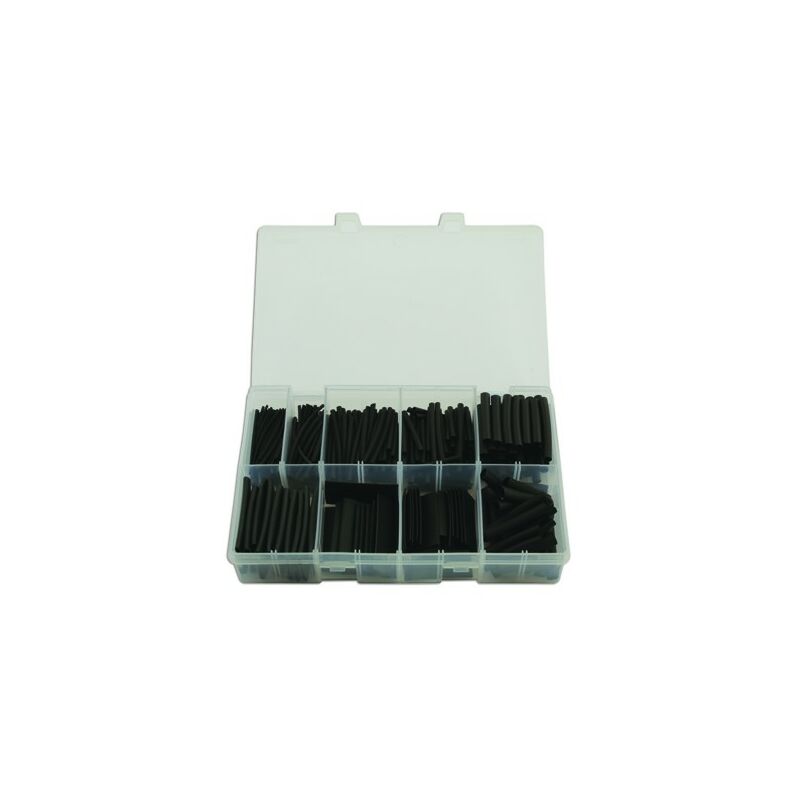 CONNECT Heat Shrink Tubing - Black - 50mm Assorted - Box Qty 350 - 31893