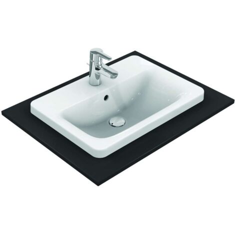 CONNECT lavabo encastrable rectangular 580x430x175mm blanco