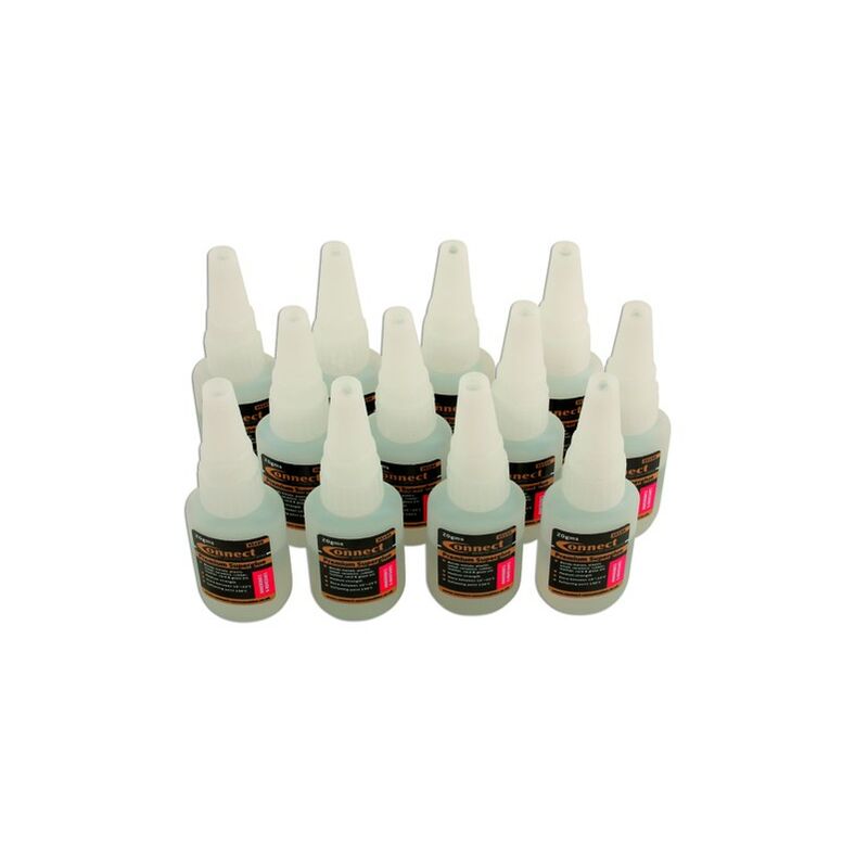 Premium Superglue - 20g Bottle - Pack of 12 - 35202 - Connect
