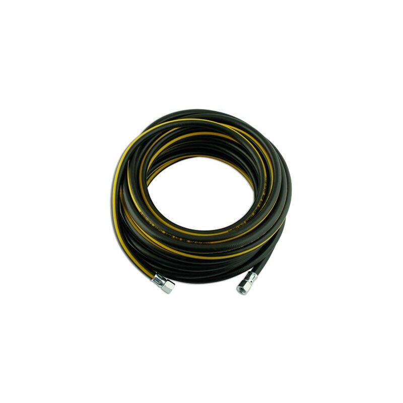 Rubber Air Hose - 6.3mm (1/4in.) With 1/4in. BSP Nipples - 15m - 30904 - Connect