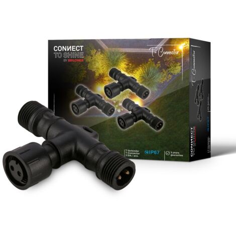 CONNECT TO SHINE Set di 3 connettori a T per espansioni del sistema, IP67