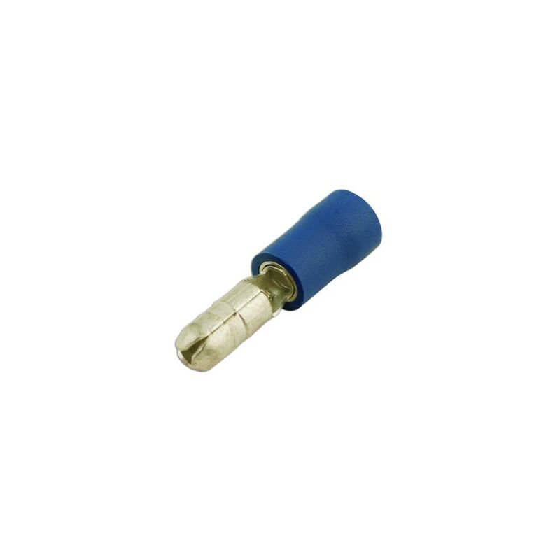 Connect - Wiring ors - Blue - Male Bullet - 4mm - Pack Of 100 - 35176