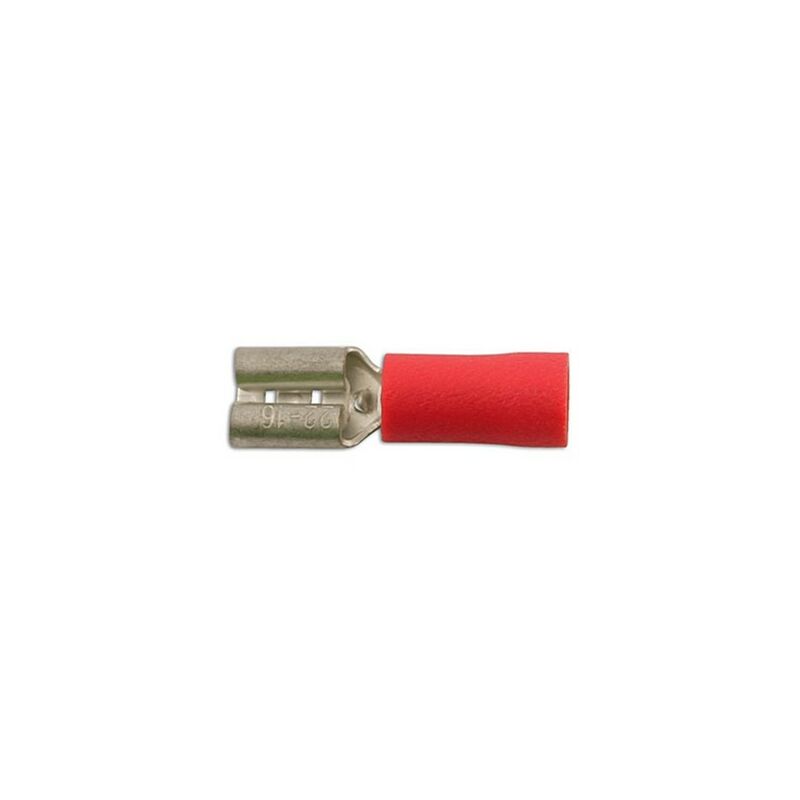 CONNECT Wiring Connectors - Red - Female Slide-On - 2.8mm - Pack Of 100 - 30130