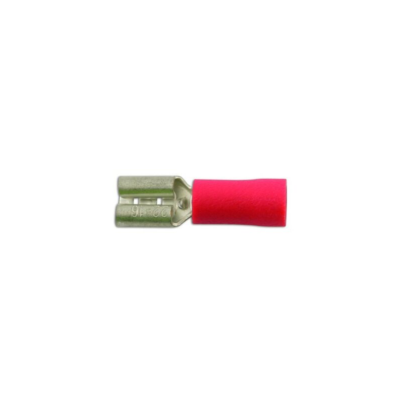 Wiring ors - Red - Female Slide-On - 4.8mm - Pack Of 100 - 30131 - Connect