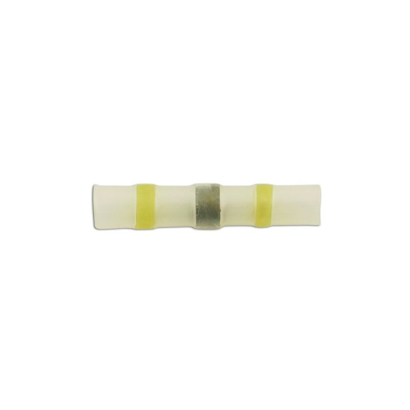 CONNECT Wiring Connectors - Yellow - Heat Shrink Butt Solder Type - 2:6mm - Pack Of 10 - 30696