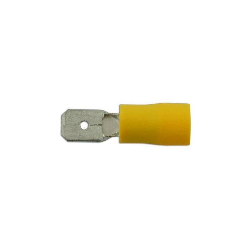 Wiring ors - Yellow - Male Blade - 6.3mm - Pack Of 100 - 30214 - Connect