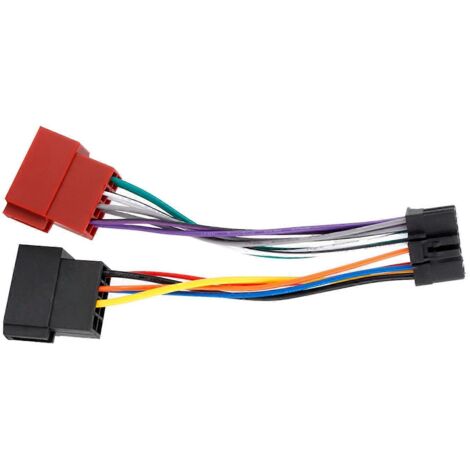 Connecteur 16 broches vers Mini ISO 8 broches pour autoradio Pioneer 2003+, faisceau de câbles stéréo, adaptateur de branchement compatible.