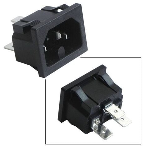 Connecteur 3 cosses male sur chassis pour Gaufrier LAGRANGE C072287