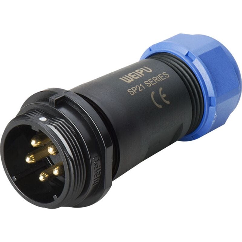 Connecteur 5 contacts, Montage sur câble, raccordement a visser ( Prix pour 1 )