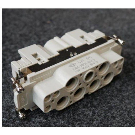 Connecteur 6P 100A + 6 pôles 16A Insert femelle à sertir gabarit sans capot 104.27 ILME