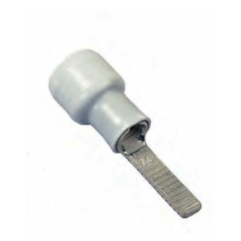 Connecteur à broches à sertir Isolé MECATRACTION, série C, placage Etain, Dia. broche 3.6mm, Long. broche 21mm, Blanc