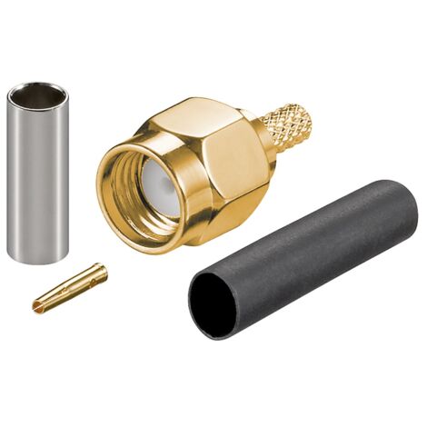 Connecteur à Sertir RP-SMA, pour câble coaxial RG-174 et RG-316. Type de câble RG 174/RG 316