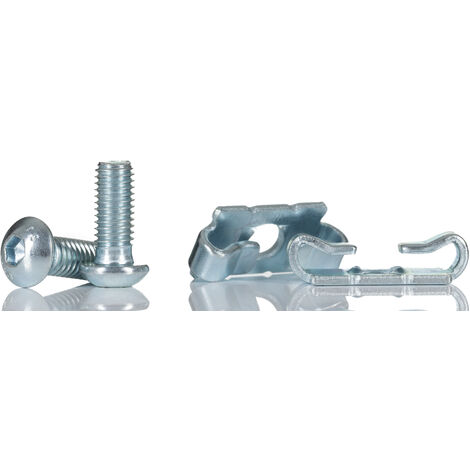 Connecteur à vis RS PRO, profilé 40 mm, rainure 8mm en Acier zingué ( Prix pour Sachet de 10 )