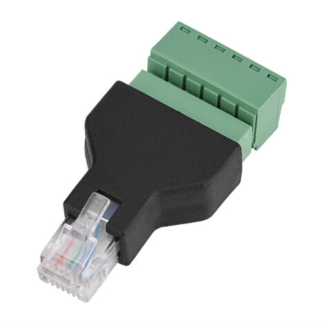 Connecteur adaptateur, matériau de haute qualité : connecteur répartiteur RJ12, installation facile pour caméra.