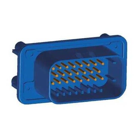 Connecteur AmpSeal femelle 23 Voies bleu PCB avec épingle dorée