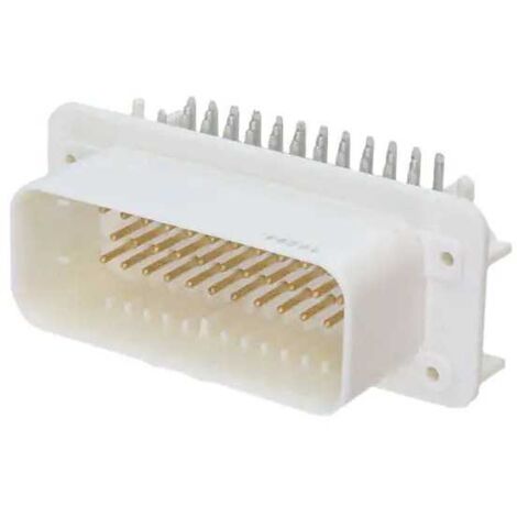 Connecteur AmpSeal femelle 35 Voies blanc PCB 90° goupilles dorées sans joint