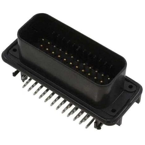 Connecteur AmpSeal femelle 35 Voies noir PCB 90° goupilles dorées