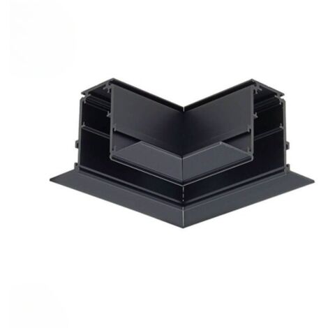 Connecteur Angle 90° pour Rail Magnétique 48V Noir Enduit - SILUMEN