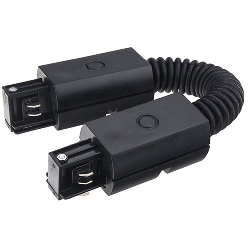 Connecteur Angle Flexible Rail Noir - 4 Wires Triphasé