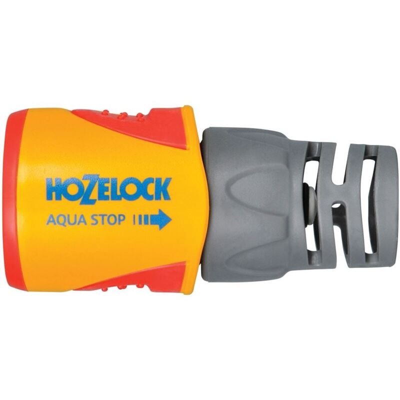 Raccord AquaStop Plus pour tuyaux de 12,5 à 15mm sous blister Hozelock 2055P0000 - Noir