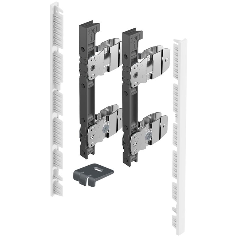 AvanTech you Kit de raccords pour la façade intérieure à recouper - Hauteur 187 mm - Blanc - hettich - 9257617