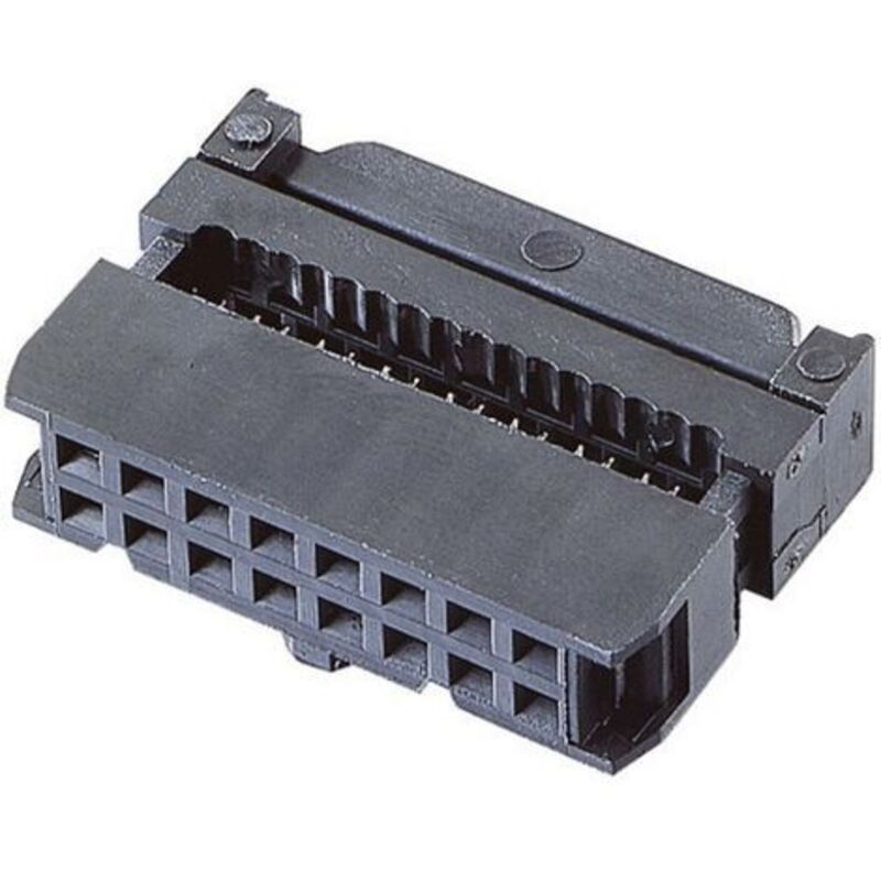 Tru Components - Connecteur à broches avec décharge de traction Nbr total de pôles: 10 Nbr de rangées: 2 Pas: 2.54 mm tc-