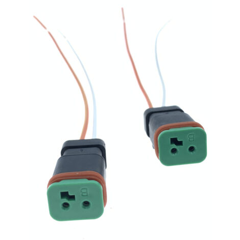 Connecteur automobile à 2 broches Dech DT04-2P DT06-2S-E005, fiche de l'électrovanne de projecteur tout-terrain