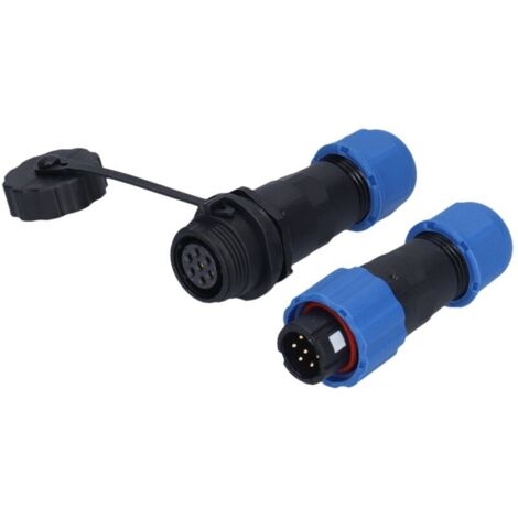 Connecteur Aviation 7 Broches, Prise Câble Résistante à la Corrosion, 250V 5A, Connexion Robuste pour Câbles Aéronautiques