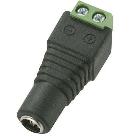 Connecteur basse tension femelle, droit TRU COMPONENTS DC12-F 716331 Diamètre extérieur: 5.5 mm Diam