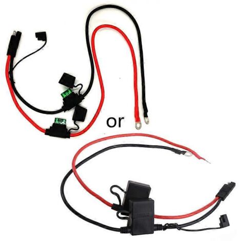 Connecteur batterie SAE vers cosses à œillet, faisceau 10AWG 2 broches, câble d'extension SAE O Ring Terminal Harness 10AWG 2Pin.