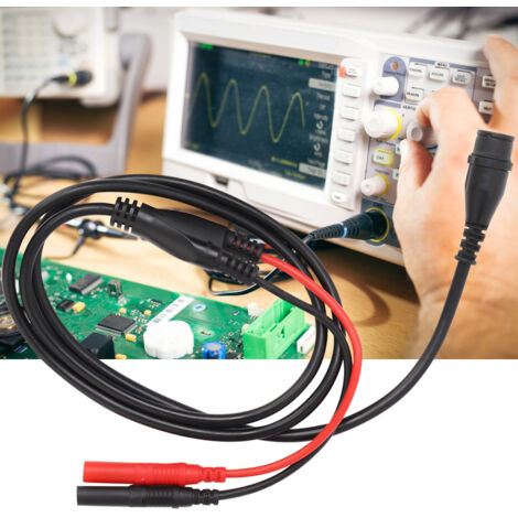 Connecteur BNC Mâle vers Banane Droit Câble Oscilloscope 100cm P1206
