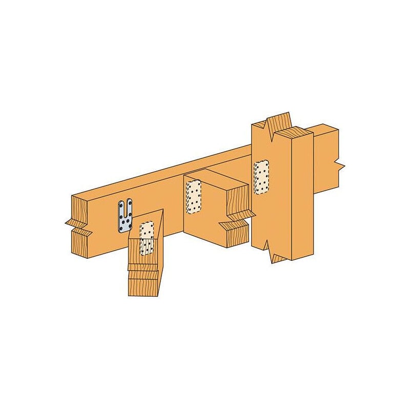 Connecteur bois en acier inoxydable ATFN55- 50 (Par 20)