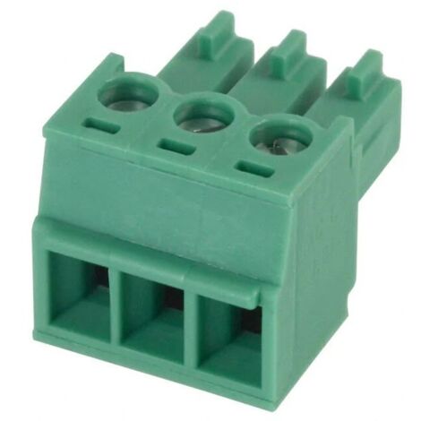 Connecteur bornier au chariot pas de 3,81 Femelle 3 Voies Vert