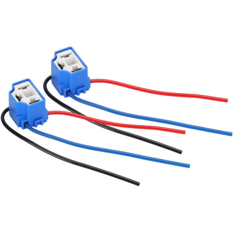 Connecteur Céramique H4 Femelle avec Câble 1mm pour Phare Voiture 12-24V