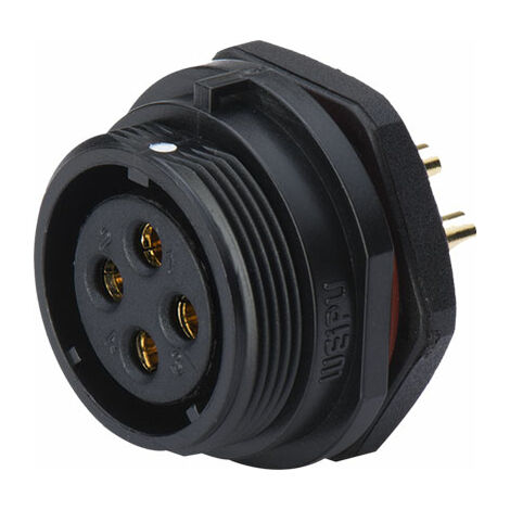 Connecteur circulaire 6 contacts, Montage panneau, raccordement A souder ( Prix pour 1 )