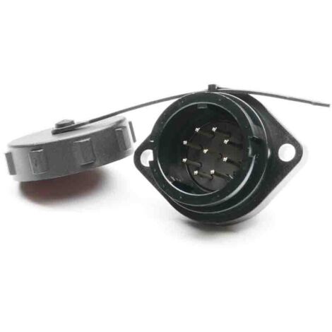 Connecteur circulaire 9 contacts, Montage sur Platine, raccordement A souder ( Prix pour 1 )