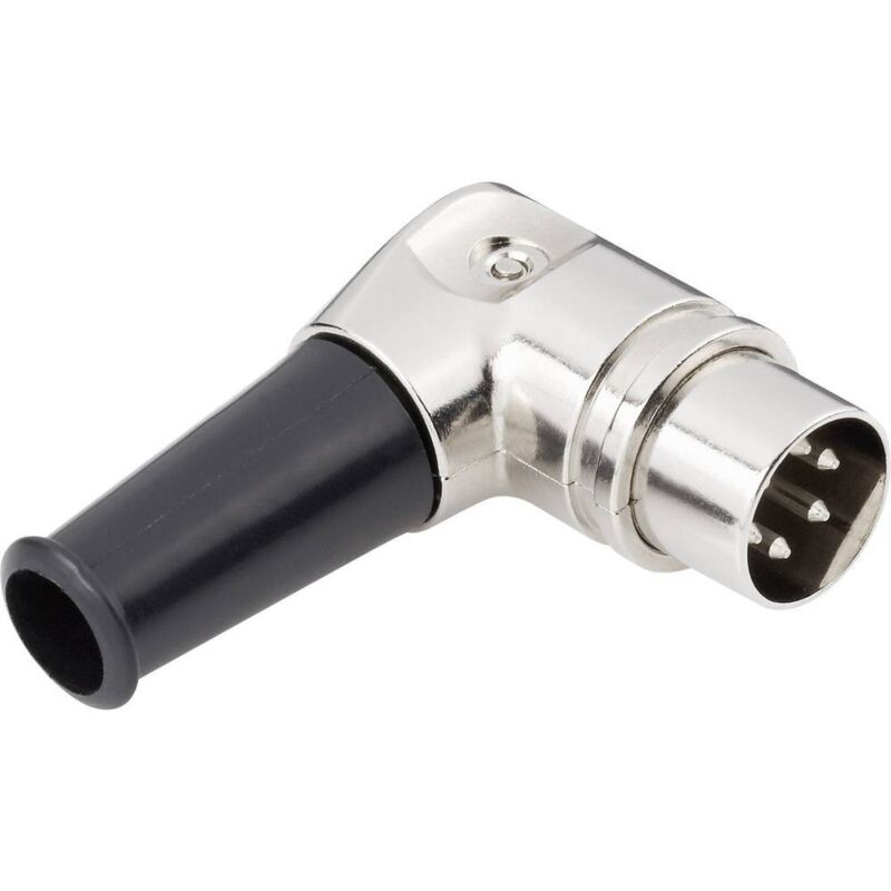 Din mâle, coudé Tru Components 1578824 Nombre de pôles: 5 argent 1 pc(s)