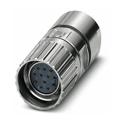 Connecteur circulaire Phoenix Contact série M23 PRO, M23 12 contacts, Vis, raccordement A sertir ( Prix pour 1 )