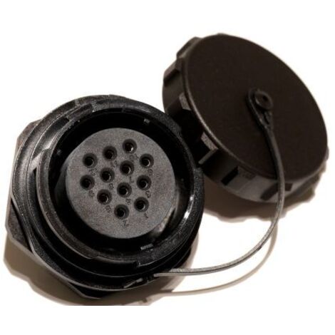 Connecteur circulaire RS PRO, Standard 12 contacts, Montage panneau, raccordement A souder ( Prix pour 1 )