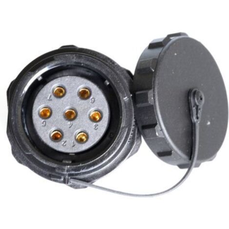 Connecteur circulaire RS PRO, Standard 7 contacts, Montage panneau, raccordement A visser ( Prix pour 1 )