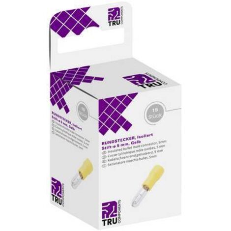 CONNECTEUR CIRCULAIRE TRU COMPONENTS 8436704 4 MM² 6 MM² PARTIELLEMENT ISOLÉ JAUNE 15 PC(S)