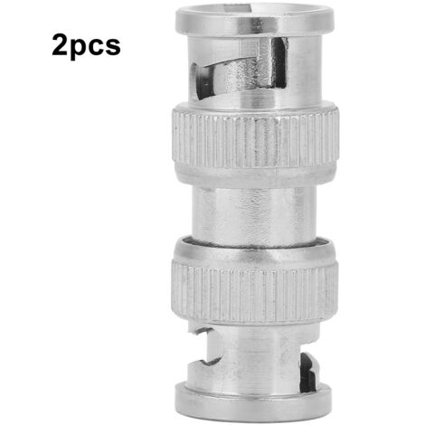 Connecteur coaxial BNC mâle-mâle pour caméra de surveillance (lot de 2)