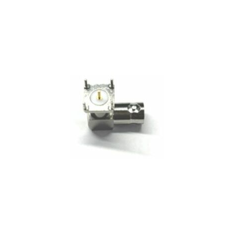 Connecteur coaxial RS PRO Femelle à angle droit, raccordement A souder 50O Montage sur CI ( Prix pour 1 )