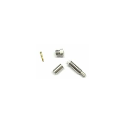Connecteur coaxial RS PRO Femelle Droit, raccordement A sertir 50O Montage sur câble ( Prix pour 1 )