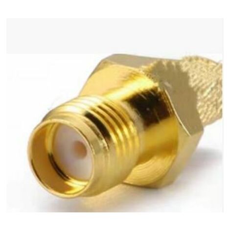 Connecteur coaxial RS PRO Femelle Droit, raccordement A sertir 50O Montage sur câble ( Prix pour 1 )