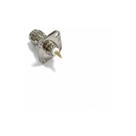Connecteur coaxial RS PRO Femelle Droit, raccordement A souder 50O Montage panneau ( Prix pour 1 )