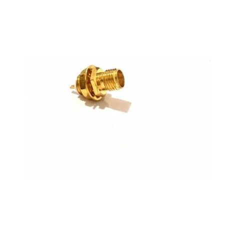 Connecteur coaxial RS PRO Femelle Droit, raccordement A souder 50O Montage sur CI ( Prix pour 1 )
