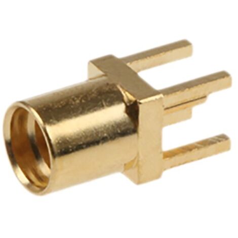Connecteur coaxial RS PRO Femelle Droit, raccordement A souder 50O Montage sur CI ( Prix pour 1 )