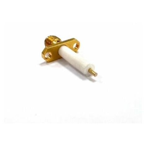 Connecteur coaxial RS PRO Femelle Droit, raccordement A souder 50O Montage sur Platine ( Prix pour 1 )