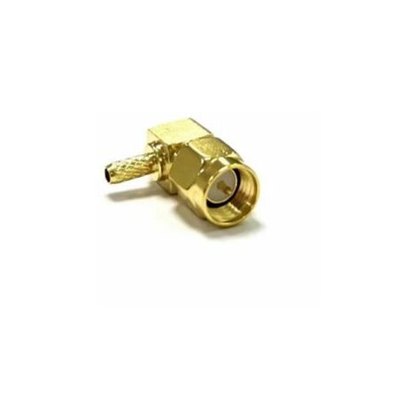 Connecteur coaxial RS PRO Mâle à angle droit, raccordement A sertir 50O Montage sur câble ( Prix pour 1 )